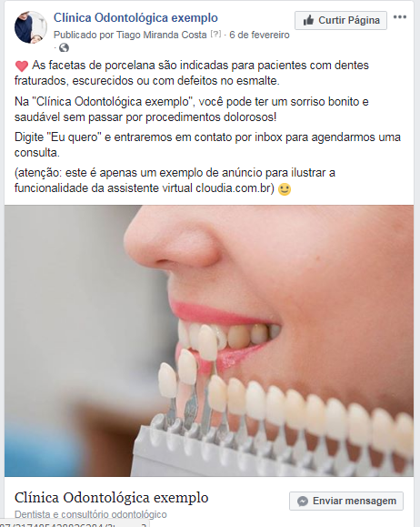 anúncios do facebook