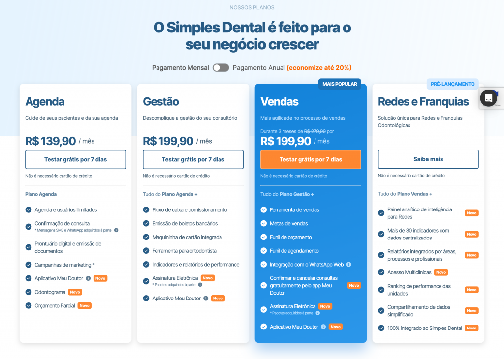 Software Odontológico com Odontograma - Simples Agenda