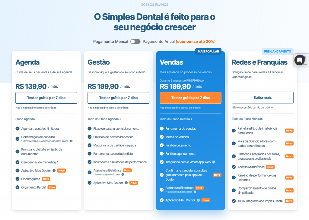 Agenda odontológica eficiente com o Dental Office