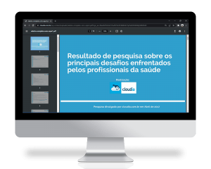 Resultado de pesquisa sobre os principais desafios enfrentados pelos profissionais da saúde